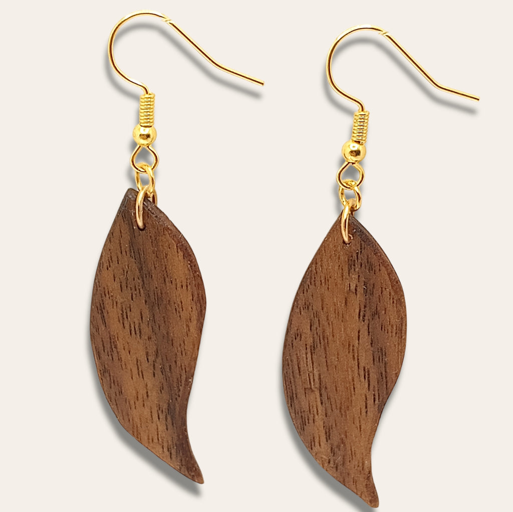 Leaf Walnut Earring Giveaway