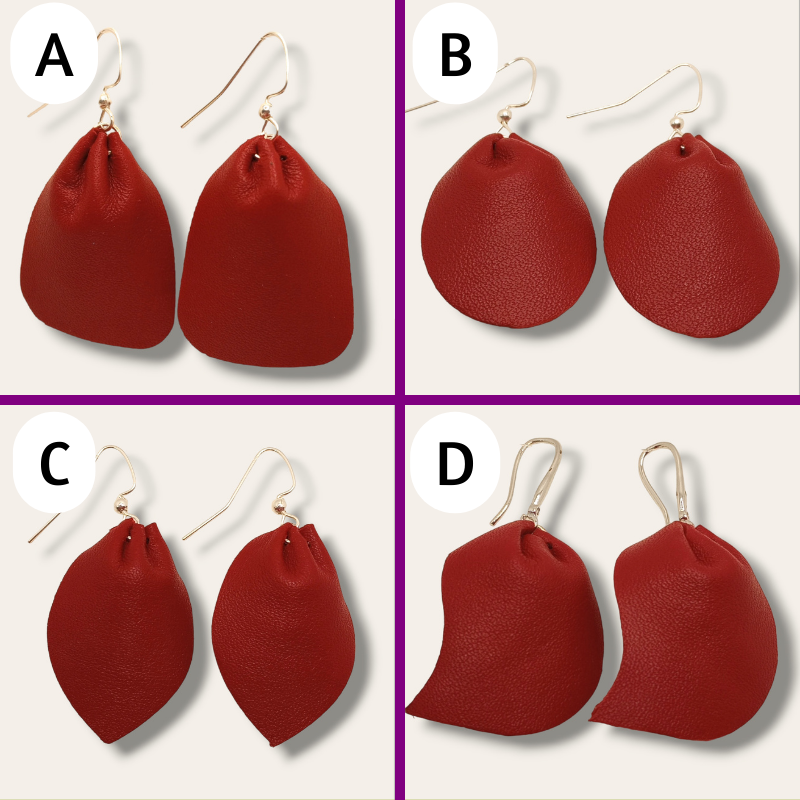 New leather earrings added to the website