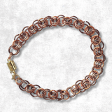 Autumn Helm Weave Chainmaille Bracelet