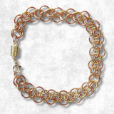 ✨Gold Tone Helm Weave Chainmaille Bracelet